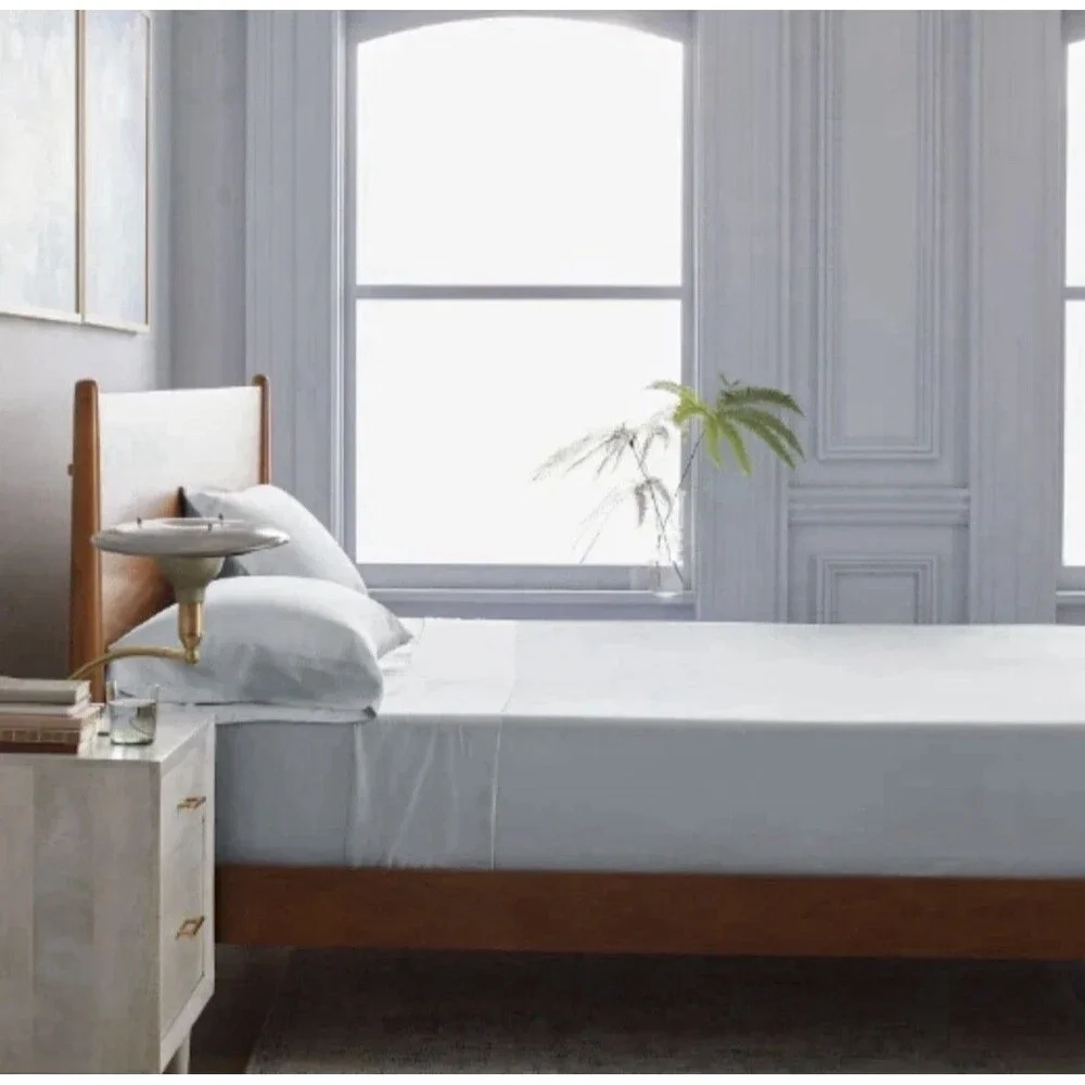 RARE Quince Organic Bamboo King 4-piece Sheet Set In Mist DISCONTINUED
